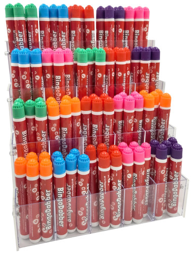 100 bingo dabbers coloured - 100,