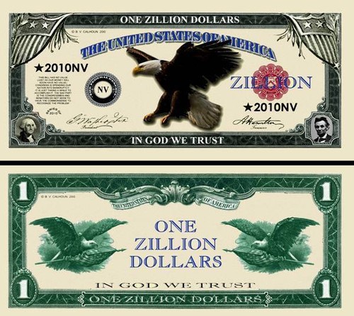 Ticket zillion dollar - dollar, us