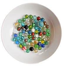 Collection of glass marbles vintage and modern 50+ traditional childrens game