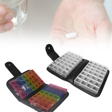 14 Day Pill Organiser Medicine wallet Storage Travel Dispensor Box Wallet Box