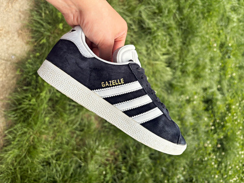 Adidas gazelle black - adidas, black/white