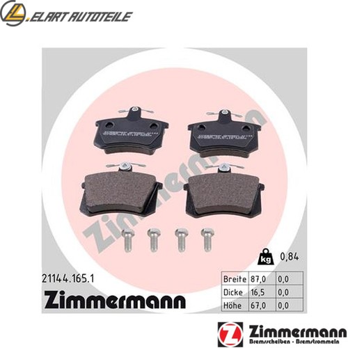 Brake pad set disc - pad,