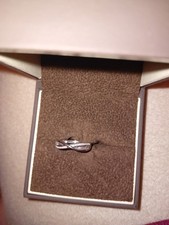 Wishbone Ring White Gold With