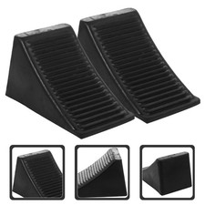 2pcs Trailer Wheel Chocks Trailer Chocks Rubber Wedge Motorcycle RV rubber wedge