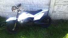 White 50cc mini moto crosser - white,