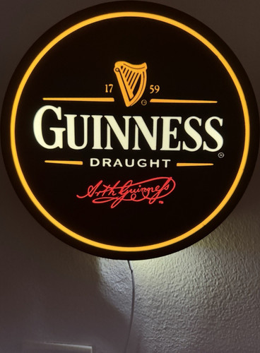 Guinness draught illuminated - guinness,