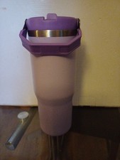 Stainless steel Tumbler, Drink Bottle with Straw Brand New