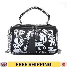 PU Leather Hand Bag Black