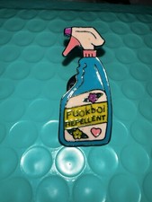 Rude Spray Enamel Pin Badge 