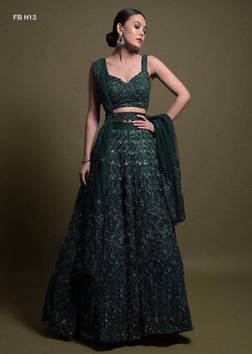 Beautiful dark green net - dark,