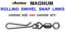 OKUMA MAIN LINE SNAP SWIVELS FOR COARSE SEA FISHING LURE FAST LINK BAIT CLIP RIG