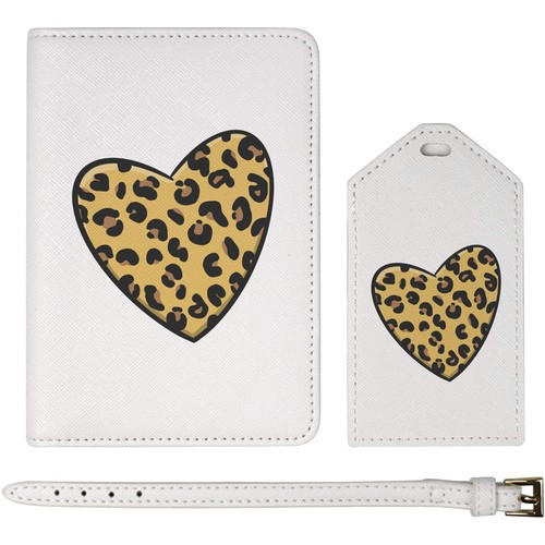 Leopard print heart - 'leopard, passport
