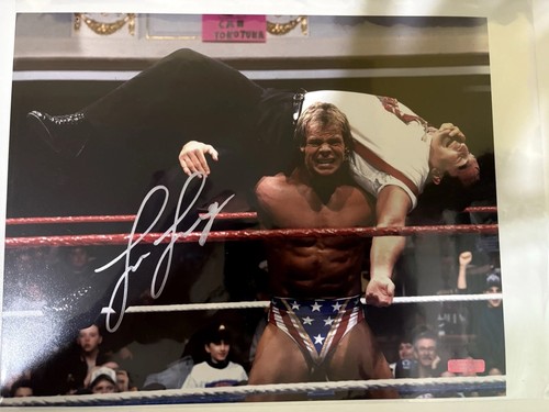 Lex luger signed 8x10 - luger,