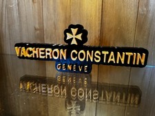 Decorative Vacheron Constantin - Logo - Sign - Freestanding- Black & Gold 25cm