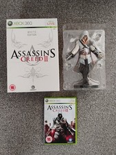 Assassins Creed 2 White Edition Ezio Figure and Game in Box