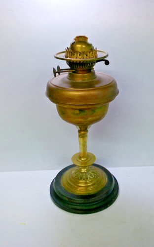 Vintage paraffin oil lamp - oil,