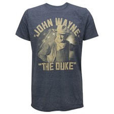 American Classics Men's "The Duke" John Wayne Graphic T-Shirt in Blue, XL