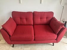 French Connection DFS Zinc 2- Seater Sofa Red