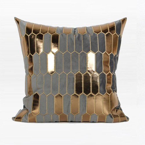 Grey velvet gold - velvet, cushions