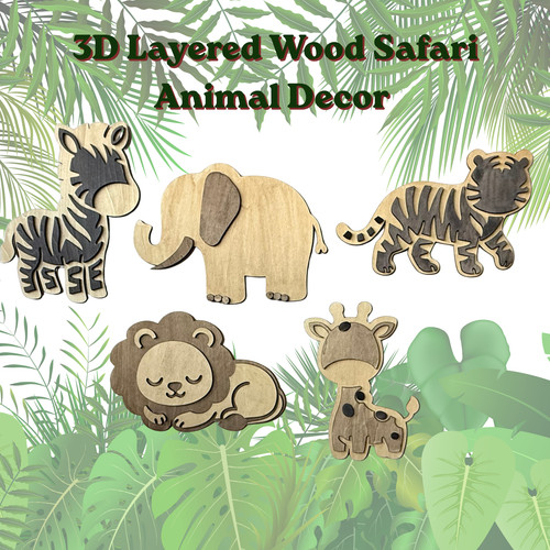 Layered wooden safari - layered,