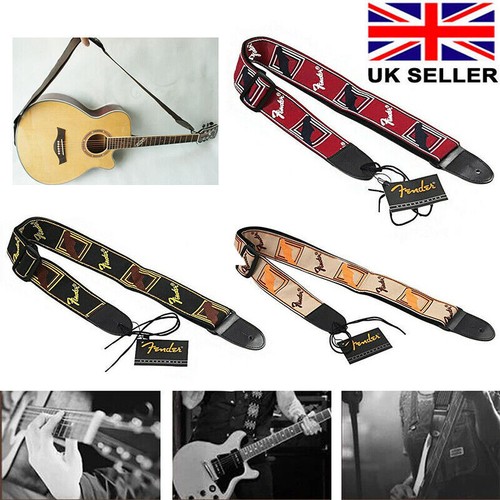Embroidered guitar strap - embroidered,