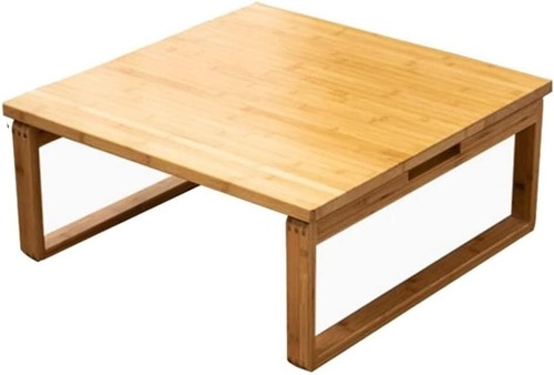 Foldable low table bamboo - low,