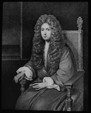 ROBERT BOYLE C1890 ANTIQUE Magic Lantern Slide SCIENTIST