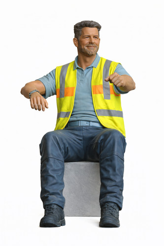 C5b modern truck driver figure - modern,