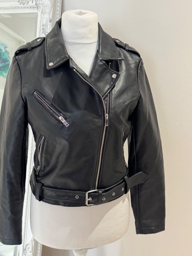Primark faux leather biker - leather,