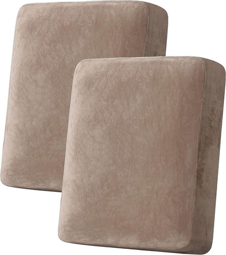 Velvet stretch couch cushion - velvet,
