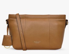 👜RADLEY BNWOT  “FURZE LANE 2.0” Ladies Medium Ziptop Crossbody Bag, Caramel👜