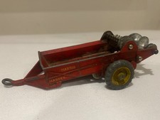 Dinky Toys 321 Massey Harris Manure Spreader Farm Trailer – Red, Vintage