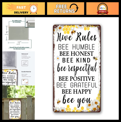 Decorative bee hive rules - bee,
