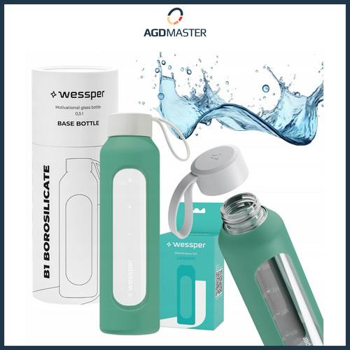 Glass drinking bottle - glass,