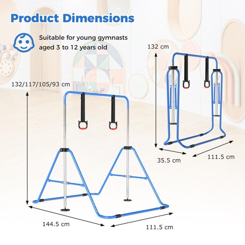 Adjustable kip bar gymnastic - kip,