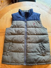 Joules Men’s Khaki and Navy Gilet Size Large