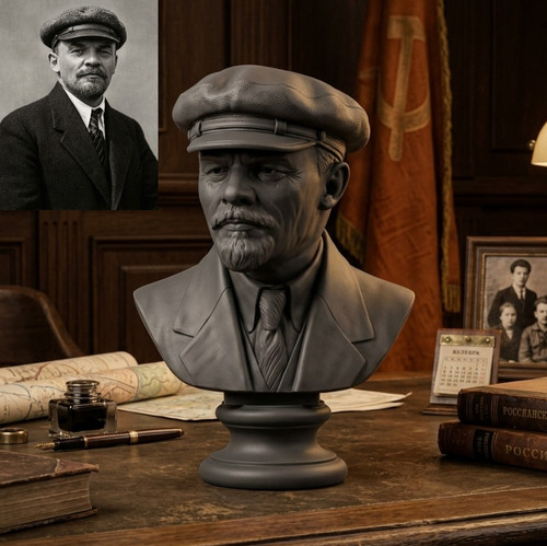 Vladimir lenin bust statue - vladimir,