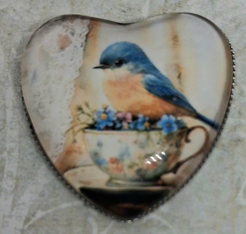 Dolls house blue tit bird - dolls,
