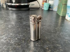 Vintage DUNHILL 1940 Service Pocket Petrol Solid 925 Silver Lighter