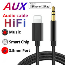 3.5mm Jack AUX Cable Cord to Car Audio FOR iPhone 14 13 12 11 XR Xs 8 7 +Pro Max
