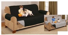 Sofa Protector Slip Covers Waterproof Reversible Quilted Throw Pet 2 Two Seater