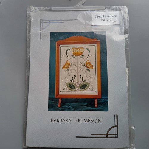 Art nouveau firescreen - nouveau, needle