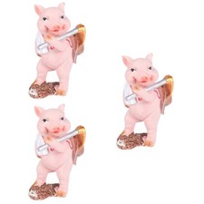 3 pcs  Artificial Pig
