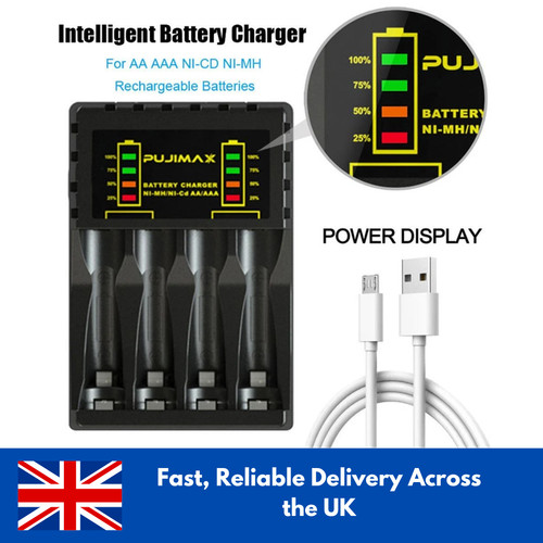 Battery charger slot for - 4, aa