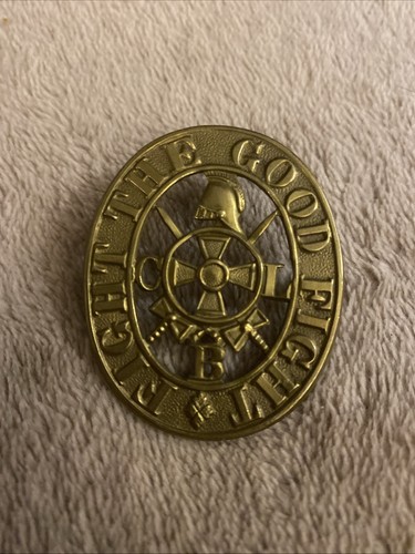 Church lads brigade - cap, badge