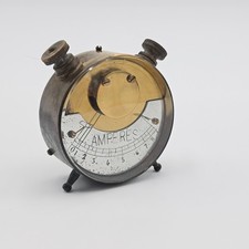 Vintage Brass Ammeter –