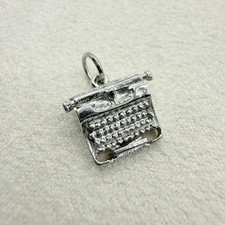 Vintage Silver Tone Typewriter