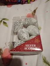 silver pine cone decorations