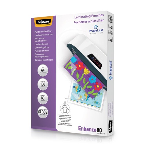 Fellowes laminating pouches - fellowes, a4