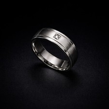 Palladium Men's Wedding Band